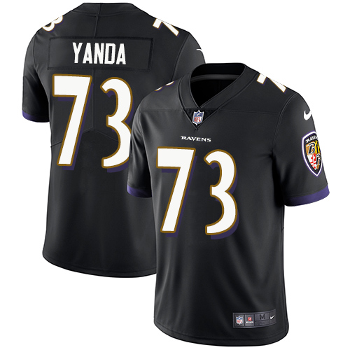 2019 Men Baltimore Ravens #73 Yanda black Nike Vapor Untouchable Limited NFL Jersey->women nfl jersey->Women Jersey